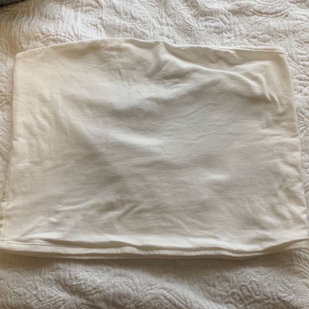 Plain white tube top!